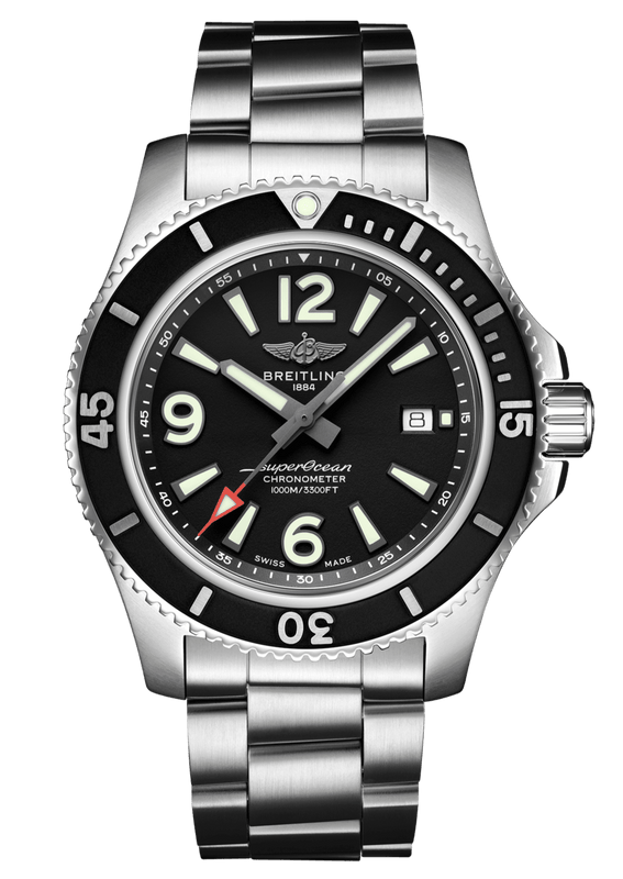  Shop Authentic Breitling Superocean Automatic 44mm Black Dial Silver Steel Strap Watch for Men - A17367D71B1A1 - Luxxuri