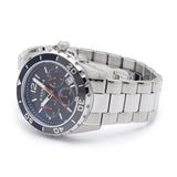 Coach Kent Chronograph Blue Dial Silver Steel Strap Watch for Men - 14602555