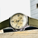  Shop Authentic Tissot T Sport Chrono XL Beige Dial Green Nylon Strap Watch for Men - T116.617.37.267.00 - Luxxuri