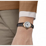  Shop Authentic Tissot Bellissima Automatic Silver Dial Brown Leather Strap Watch For Women - T126.207.36.013.00 - Luxxuri