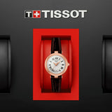  Shop Authentic Tissot Bellissima Small Lady White Dial Brown Leather Strap Watch For Women - T126.010.36.013.00 - Luxxuri