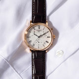  Shop Authentic Tissot Carson Premium Chronograph Silver Dial Brown Leather Strap Watch For Men - T122.417.36.033.00 - Luxxuri