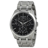 Shop Authentic Tissot Couturier Chronograph Black Dial Silver Steel Strap Watch For Men - T035.617.11.051.00 - Luxxuri