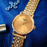  Shop Authentic Tissot T Classic Everytime Medium Gold Dial Gold Mesh Bracelet Watch For Men - T109.410.33.021.00 - Luxxuri