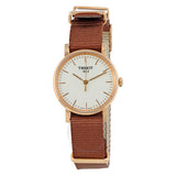  Shop Authentic Tissot Everytime Desire White Dial Maroon NATO Strap Watch for Women - T109.210.37.031.00 - Luxxuri