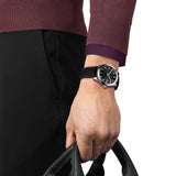  Shop Authentic Tissot Gentleman Powermatic 80 Silicium Black Dial Black Leather Strap Watch For Men - T127.407.16.051.00 - Luxxuri