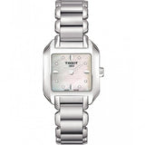  Shop Authentic Tissot T Wave Diamonds Mother of Pearl Dial Silver Steel Strap Watch for Women - T02.1.285.74 - Luxxuri