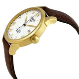  Shop Authentic Tissot Le Locle Automatic Gold Dial Brown Leather Strap Watch For Men - T41.5.413.73 - Luxxuri