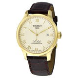  Shop Authentic Tissot Le Locle Powermatic 80 Gold Dial Brown Leather Strap Watch For Men - T006.407.36.263.00 - Luxxuri