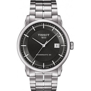  Shop Authentic Tissot Luxury Powermatic 80 Black Dial Silver Steel Strap Watch for Men - T086.407.11.201.02 - Luxxuri