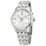  Shop Authentic Tissot T Sport PRC 200 Chronograph White Dial Silver Steel Strap Watch For Men - T114.417.11.037.00 - Luxxuri