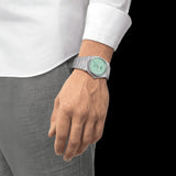  Shop Authentic Tissot PRX Quartz Light Green Dial Silver Steel Strap Watch for Men - T137.410.11.091.01 - Luxxuri