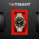  Shop Authentic Tissot Seastar 1000 Black Dial Two Tone Steel Strap Watch for Women - T120.210.22.051.00 - Luxxuri