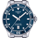  Shop Authentic Tissot Seastar 1000 Blue Dial Silver Steel Strap Watch For Men - T120.410.11.041.00 - Luxxuri