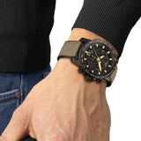  Shop Authentic Tissot Supersport Chrono Black Dial Beige Nylon Strap Watch For Men - T125.617.37.051.01 - Luxxuri