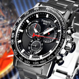  Shop Authentic Tissot Supersport Chrono Black Dial Silver Steel Strap Watch For Men - T125.617.11.051.00 - Luxxuri