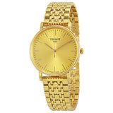  Shop Authentic Tissot T Classic Everytime Medium Gold Dial Gold Mesh Bracelet Watch For Men - T109.410.33.021.00 - Luxxuri