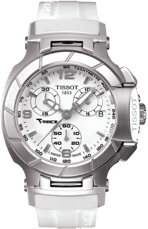  Shop Authentic Tissot T Race Lady Chronograph White Dial White Rubber Strap Watch for Women - T048.217.17.017.00 - Luxxuri