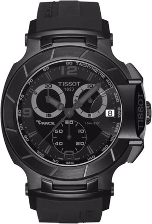  Shop Authentic Tissot T Race Chronograph Black Dial Black Rubber Strap Watch for Men - T048.417.37.057.00 - Luxxuri