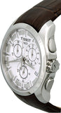 Shop Authentic Tissot Couturier Chronograph White Dial Brown Leather Strap Watch For Men - T035.617.16.031.00 - Luxxuri