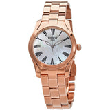  Shop Authentic Tissot T Wave Mother of Pearl Dial Rose Gold Steel Strap Watch For Women - T112.210.33.113.00 - Luxxuri