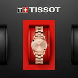  Shop Authentic Tissot T Wave Rose Gold Dial Rose Gold Steel Strap Watch For Women - T112.210.33.456.00 - Luxxuri