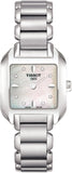  Shop Authentic Tissot T Wave Diamonds Mother of Pearl Dial Silver Steel Strap Watch for Women - T02.1.285.74 - Luxxuri