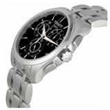  Shop Authentic Tissot Couturier Chronograph Black Dial Silver Steel Strap Watch For Men - T035.617.11.051.00 - Luxxuri