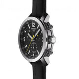  Shop Authentic Tissot PRC 200 Chronograph Black Dial Black Leather Strap Watch For Men - T055.417.16.057.00 - Luxxuri
