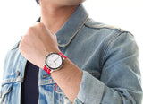  Shop Authentic Tissot Quickster Chronograph NBA Houston Rockets Special Edition White Dial Two Tone NATO Strap Watch for Men - T095.417.17.037.12 - Luxxuri