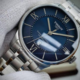  Shop Authentic Tissot Chemin Des Tourelles Powermatic 80 Blue Dial Silver Steel Strap Watch for Men - T099.407.11.048.00 - Luxxuri