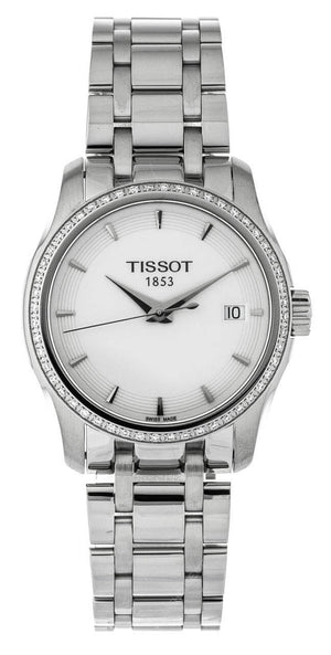  Shop Authentic Tissot T Trend Couturier Lady White Dial Watch For Women - T035.210.61.011.00 - Luxxuri