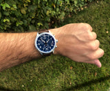  Shop Authentic Tissot Chrono XL Vintage Blue Dial Brown Leather Strap Watch For Men - T116.617.16.042.00 - Luxxuri
