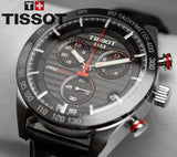  Shop Authentic Tissot PRS 516 Chronograph Black Dial Black Leather Strap Watch For Men - T100.417.16.051.00 - Luxxuri