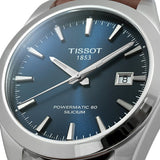  Shop Authentic Tissot Gentleman Powermatic 80 Silicium Blue Dial Brown Leather Strap Watch For Men - T127.407.16.041.00 - Luxxuri