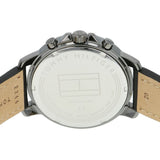  Shop Authentic Tommy Hilfiger London Chronograph Grey Dial Black Leather Strap Watch for Men - 1791533 - Luxxuri