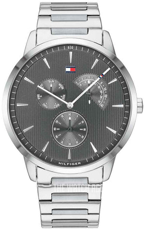  Shop Authentic Tommy Hilfiger Brad Chronograph Quartz Grey Dial Silver Steel Strap Watch For Men - 1710385 - Luxxuri