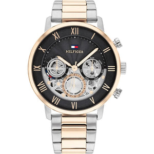  Shop Authentic Tommy Hilfiger Legend Chronograph Black Dial Two Tone Steel Strap Watch For Men - 1710570 - Luxxuri