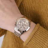  Shop Authentic Tommy Hilfiger Haven Chronograph Rose Gold Dial Rose Gold Steel Strap Watch For Women - 1782197 - Luxxuri