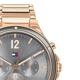  Shop Authentic Tommy Hilfiger Eve Chronograph Quartz Grey Dial Rose Gold Steel Strap Watch For Women - 1782277 - Luxxuri