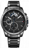  Shop Authentic Tommy Hilfiger Decker Quartz Black Dial Black Steel Strap Watch for Men - 1791347 - Luxxuri