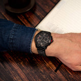  Shop Authentic Tommy Hilfiger Blaze Chronograph Black Dial Black Steel Strap Watch For Men - 1792030 - Luxxuri
