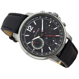  Shop Authentic Tommy Hilfiger London Chronograph Grey Dial Black Leather Strap Watch for Men - 1791533 - Luxxuri