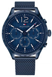  Shop Authentic Tommy Hilfiger Gavin Chronograph Blue Dial Blue Mesh Bracelet Watch for Men - 1791471 - Luxxuri