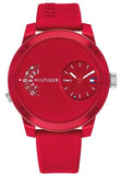  Shop Authentic Tommy Hilfiger Denim Red Dial Red Rubber Strap Watch for Men - 1791557 - Luxxuri