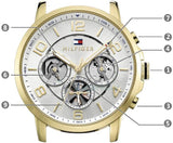  Shop Authentic Tommy Hilfiger Keagan Quartz Silver Dial Brown Leather Strap Watch for Men - 1791291 - Luxxuri