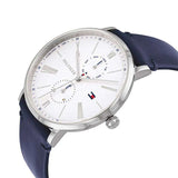  Shop Authentic Tommy Hilfiger Jenna White Dial Blue Leather Strap Watch for Women - 1782072 - Luxxuri