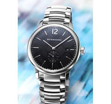  Shop Authentic Burberry The Classic Round Black Dial Silver Steel Strap Watch for Men - BU10005 - Luxxuri