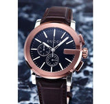  Shop Authentic Gucci G Chrono Black Dial Brown Leather Strap Watch For Men - YA101202 - Luxxuri
