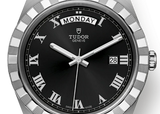  Shop Authentic Tudor Royal Automatic Black Dial Silver Steel Strap Watch for Men - M28600-0003 - Luxxuri